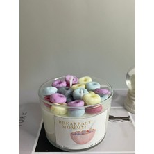 Renkli Mısır Gevreği Model Bardak Cam Mum