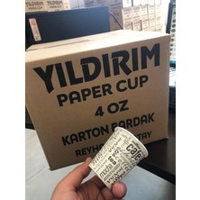 Yıldırım Paper Cup 4 Oz Kahve Bardağı (3000  Adet)