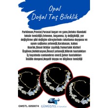 Gümüştel El Sanatları Sertifikalı Opal Doğal Taş Bileklik Özel Tasarım