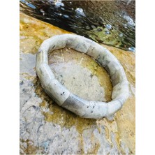 Gümüştel El Sanatları Sertifikalı Doğal Labradorit Taşı Özel Kesim Rolex Bileklik