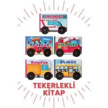 Tekerlekli Kitaplar Ambulans - Traktör - İtfaiye - Kamyon - Otobüs 5 Kitap