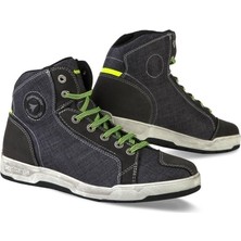 Stylmartin Kansas WP Kısa Motosiklet Botu Su Geçirmez Mavi Konforlu Tasarım ile