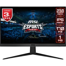 MSI 23.8" G2412 1920x1080 (FHD) FLAT IPS 170HZ 1MS ADAPTIVE-SYNC  GAMING MONITOR