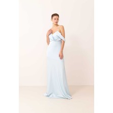 ROMAN Saten Maksi Boy Elbise Mint Y2411304_097