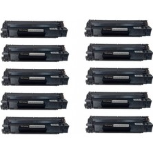 Qstar Hp 285A Muadil Toner 10'lu Paket CE285A CRG725 CB436A CB435A 10 Adet Şişme Poşetli