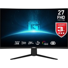 MSI 27" G27C3F 1920x1080 (FHD) 16:9 CURVE 1500R RAPID VA 180HZ 1MS FREESYNC GAMING MONITOR