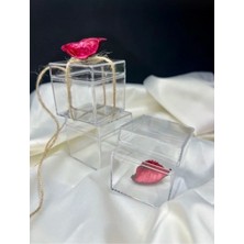 Teknoair Özel Tasarım Kare Kapaklı Mika Kutu 5X5X5 cm 24 Adet, Jel Mum Kutusu, Mini Bub