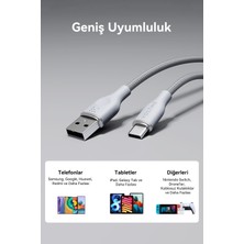 Voltme C2048 Powerlink Rugg 60W USB To Type-C Şarj Kablosu 1.8m 3A- Gri