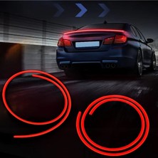 Mega Oto Market LED Işıklı Karbon Spoiler FR-103-W 130 cm Animasyonlu Sinyalli Bagaj Üstü Rüzgarlık