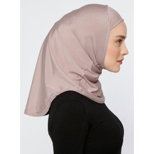 Ecardin Hijab Sport - Athletic Sporcu Kadın Başörtüsü Hazır Konforlu Mikrofiber Tesettür Hijab