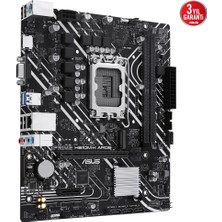 Asus Prıme H610M-K D4 Argb Intel H610 LGA1700 Ddr4 3200 HDMI M2 Usb3.2 Aura Rgb Matx Asus 5x Protectıon Iıı