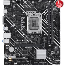 Asus Prıme H610M-K D4 Argb Intel H610 LGA1700 Ddr4 3200 HDMI M2 Usb3.2 Aura Rgb Matx Asus 5x Protectıon Iıı