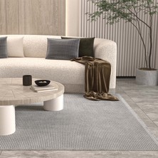 Cool Halı Vetrina 3603 Gri Yumuşak Dokulu Halı Kilim Salon Mutfak Koridor Kesme Yolluk Dokuma Makine Halısı