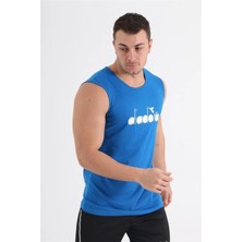 Diadora Therm Erkek Saks Kolsuz T-Shirt - 1ATL01-SAKS