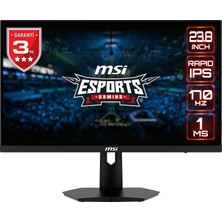 MSI 23.8" G244F 1920x1080 (FHD) FLAT RAPID IPS 170HZ 1MS FREESYNC PREMIUM  GAMING MONITOR