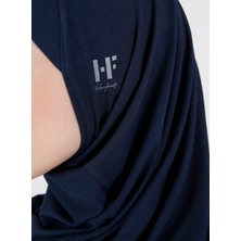 Ecardin Düz Logo Hijab Hf - Premium Spor Günlük Başörtüsü Hazır Konforlu Tesettür Hijab Bone