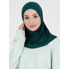 Ecardin Düz Logo Hijab Hf - Premium Spor Günlük Başörtüsü Hazır Konforlu Tesettür Hijab Bone