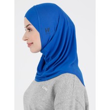 Ecardin Düz Logo Hijab Hf - Premium Spor Günlük Başörtüsü Hazır Konforlu Tesettür Hijab Bone