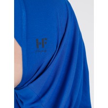 Ecardin Düz Logo Hijab Hf - Premium Spor Günlük Başörtüsü Hazır Konforlu Tesettür Hijab Bone