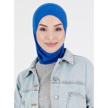 Ecardin Düz Logo Hijab Hf - Premium Spor Günlük Başörtüsü Hazır Konforlu Tesettür Hijab Bone