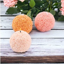 By Hobi Yap Top Gül Mum Silikon Kalıbı