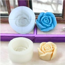 By Hobi Yap Düğün Gülü Mum Silikon Kalıbı