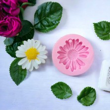 By Hobi Yap Eksik Yaprak Papatya Çiçek Mum Kalıbı ( Silikon )
