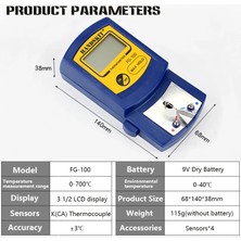 Zining Shop Dijital Sıcaklık Test Cihazı Havya Ipuçları Taşınabilir FG-100 Termometre Kaynak Demiri Için Kullanılan Witensors (Yurt Dışından)