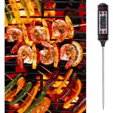 Zining Shop Profesyonel Mutfak Gıda Barbekü Termometre Kalem Anında Okuma Dijital Ekran Aracı (Yurt Dışından)