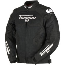 Furygan Atom Vented Evo Yazlık Motosiklet Ceketi Siyah Beyaz