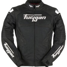 Furygan Atom Vented Evo Yazlık Motosiklet Ceketi Siyah Beyaz