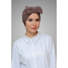 Hürrem Bone Vizon Pratik Hazır Geçmeli Tesettür Bone Sandy Kumaş Fiyonklu Büzgülü 7006_10