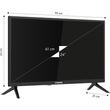 Strong MT24ES2000 24" 61 Ekran Uydu Alıcılı Full HD Android LED TV