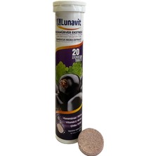 Lunavit Kara Mürver, Vitamin C ve Çinko İçeren 20 Efervesan Tb.