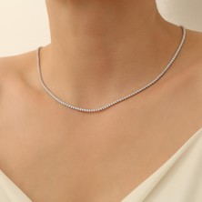 Nox Jewelry 925 Ayar Gümüş Su Yolu Italyan Kolye