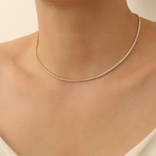 Nox Jewelry 925 Ayar Gümüş Su Yolu Italyan Kolye