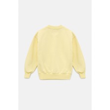 Hally & Son Kız Çocuk Sarı Sweatshirt  Pamuk