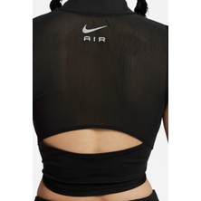 Nike Air Dri-Fıt 1/4 Fermuarlı Sıkı Kesim Kadın Crop T-Shirt