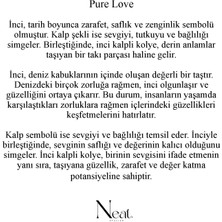 Neat Atelier Pure Love Kadın Çelik Kolye