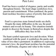 Neat Atelier Pure Love Kadın Çelik Kolye