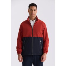 Jakamen Kırmızı Comfort Fit Hakim Yaka Mevsimlik Mont