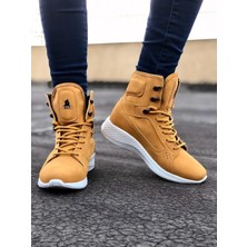 Boa BA0600 Bağcıklı Camel Sarı Kısa Boksör Unisex Spor Postal Bot