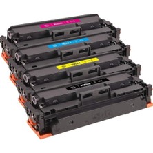 QPrint Hp M479DW Muadil Toner Çipsiz 415A Set 4 Renk CF415A Bk Cy Yl Mg