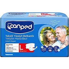 Canped Belbantlı Textil Hasta Bezi Large 30 Lu