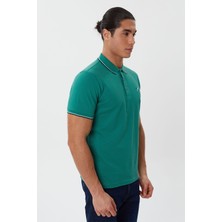 Tony Montana Regular Fit Polo Yaka Nakış Detaylı T-Shirt-PL2472TY241