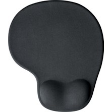 GoLite Bilek Destekli Mousepad Ergonomik Kaymaz Taban Siyah Mousepad - Oval