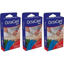 Octacare 3 Adet Mavi Yara Bandı Su Geçirmez Dedektör Duyarlı