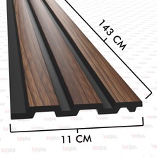 Karplus Gri&antrasit Dekoratif Pvc Kaplama Lambiri Duvar Paneli LM-1004