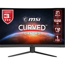 MSI 27" G27C4 E2 1920x1080 (FHD) CURVE 1500R VA 170HZ 1MS ADAPTIVE-SYNC  GAMING MONITOR