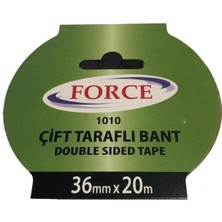 Force Picatack Çift Taraflı Bant 1010 (36 mm * 20 Mt) ( 3 Adet )